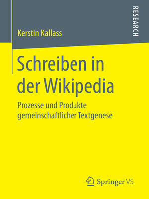 cover image of Schreiben in der Wikipedia